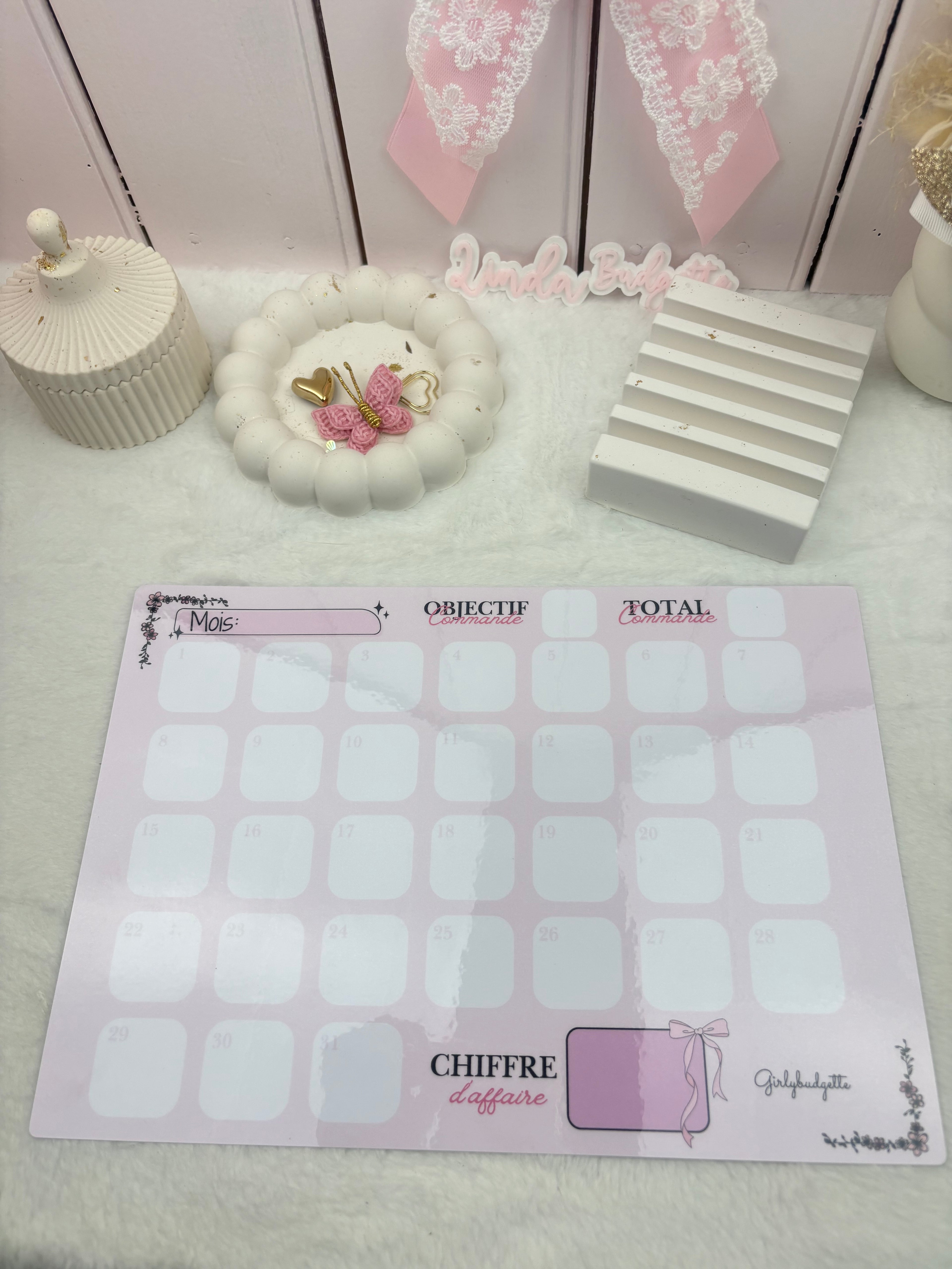 Tableau de Suivi Mensuel Boutique A4