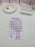 Calendrier girly A6