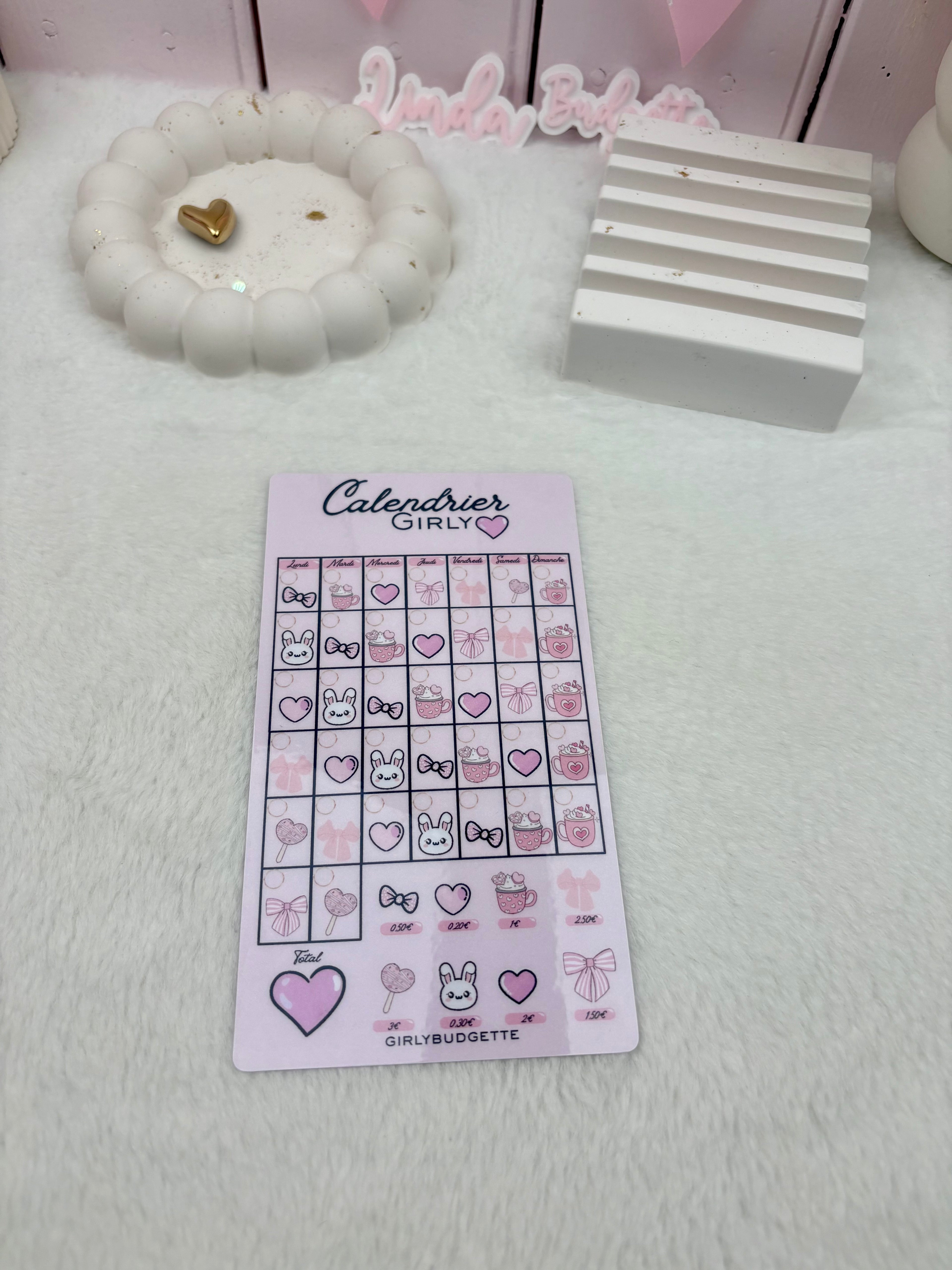 Calendrier girly A6
