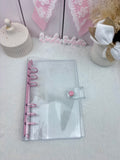 Classeur transparent rose A6