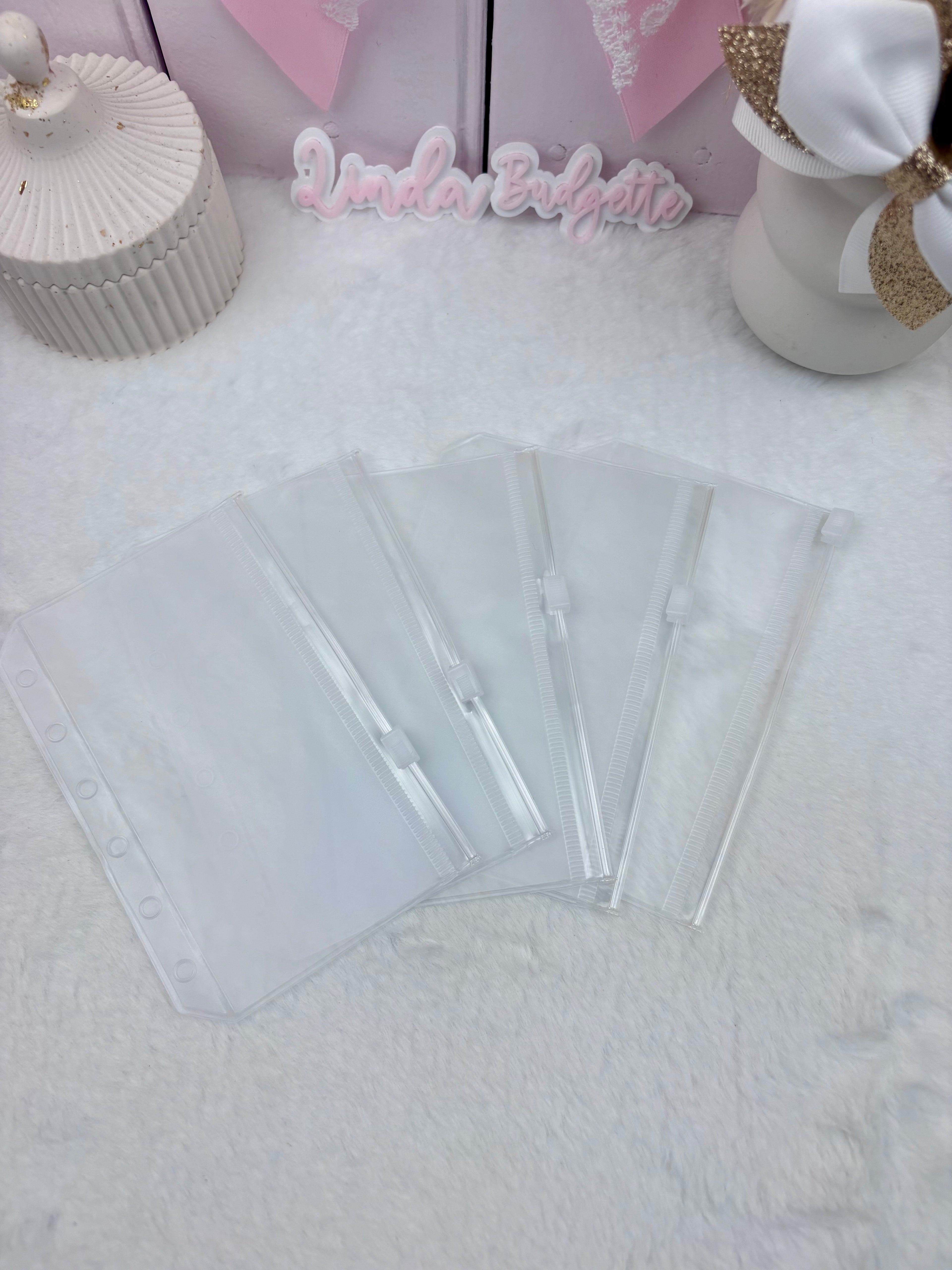 Lot 5 Enveloppe A7 avec zip