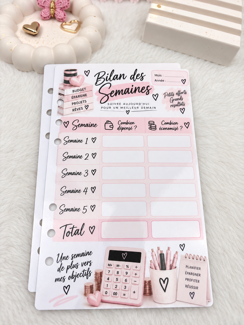 Planner a6 girly