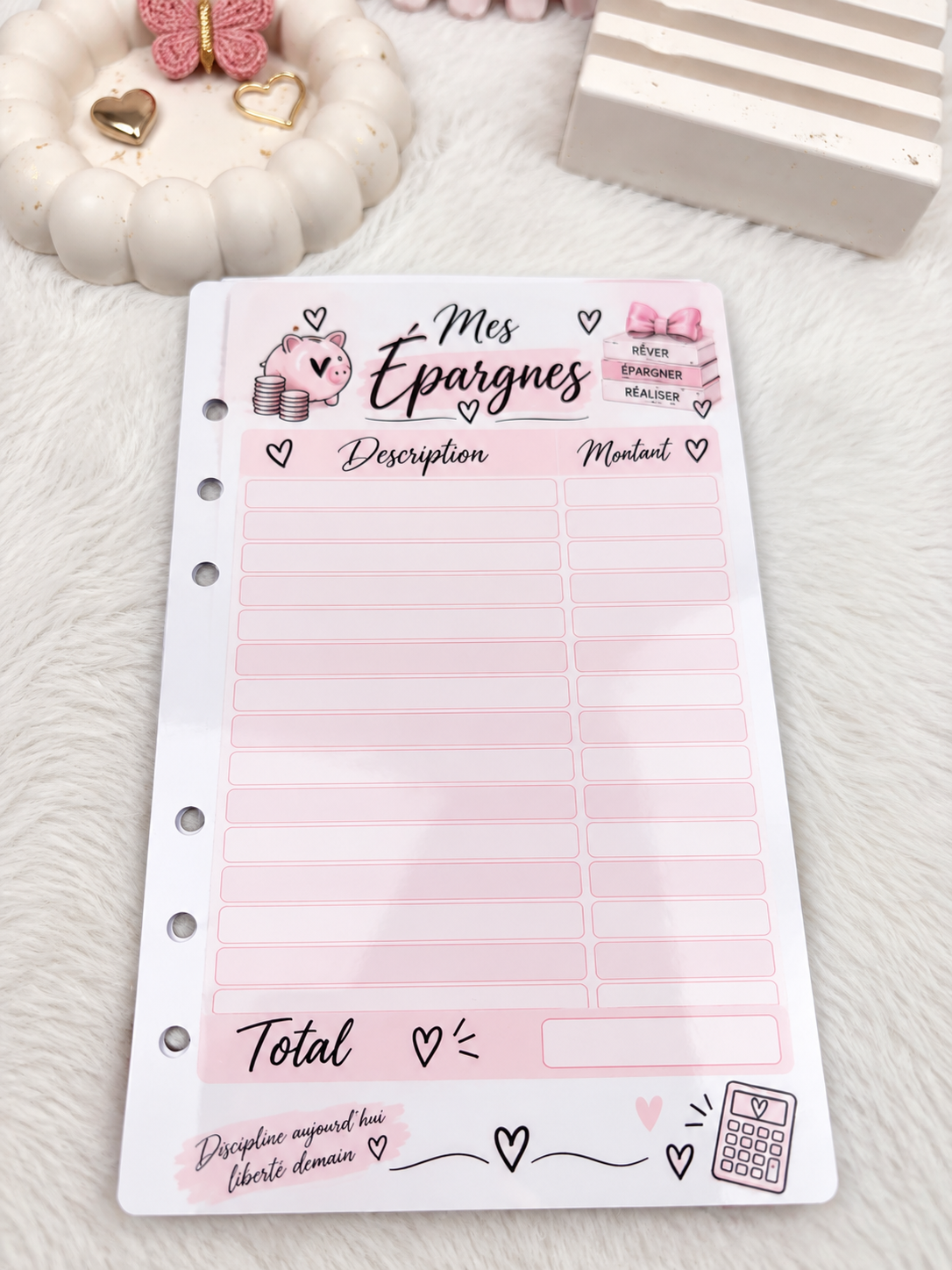 Planner a6 girly