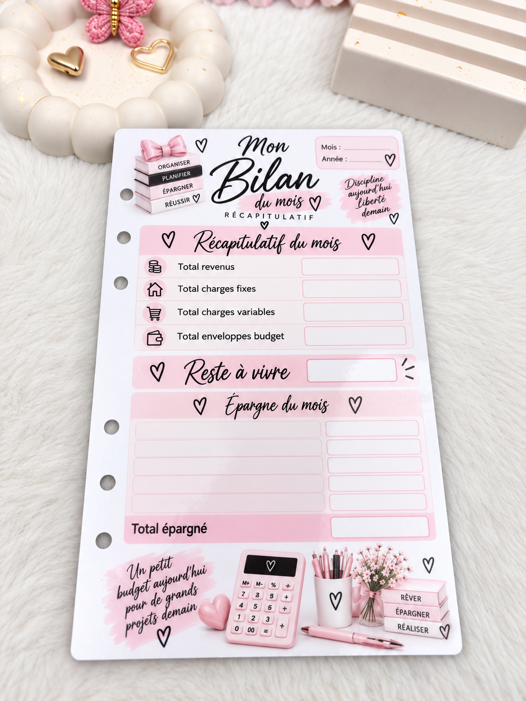 Planner a6 girly