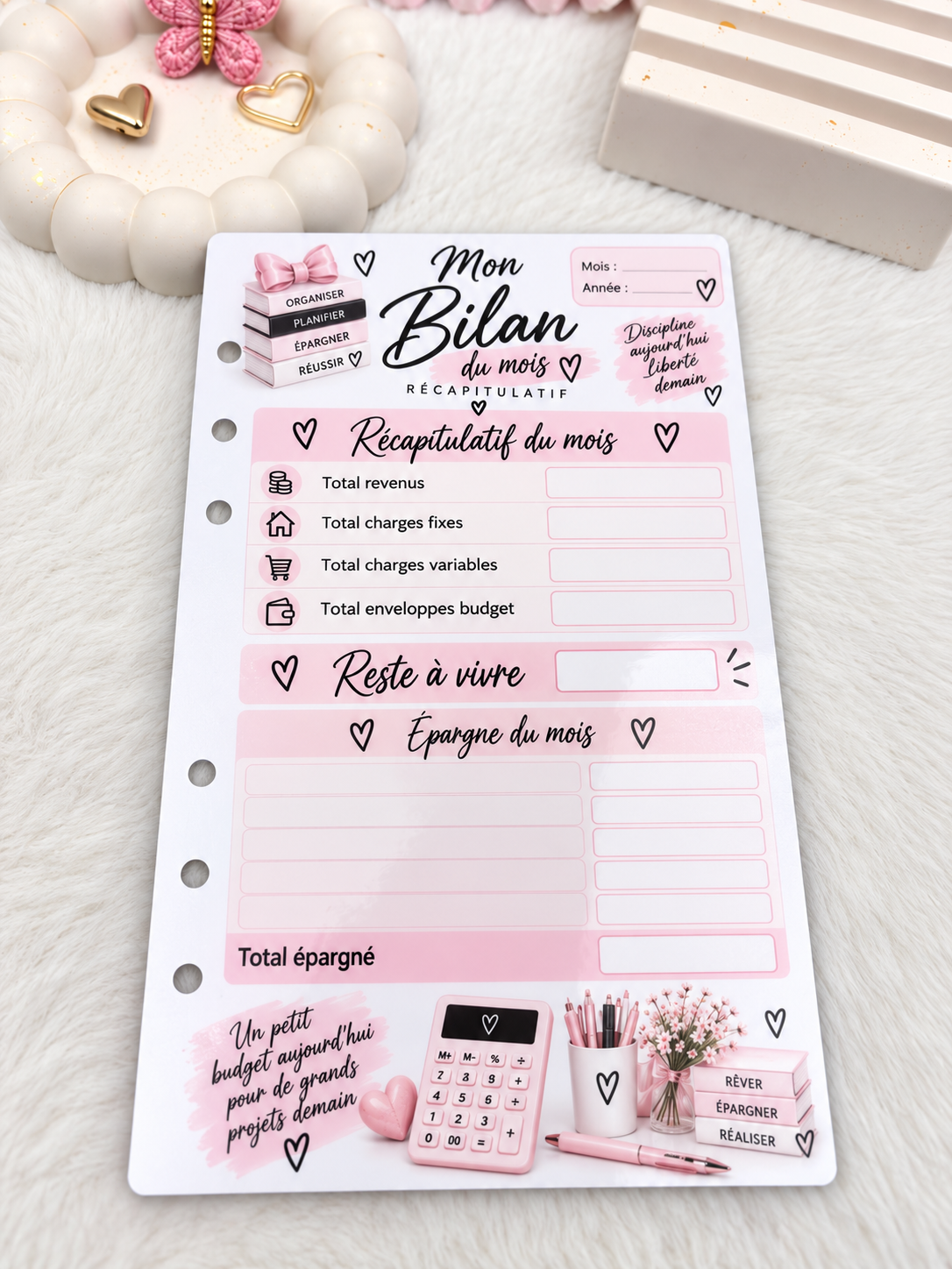Planner a6 girly