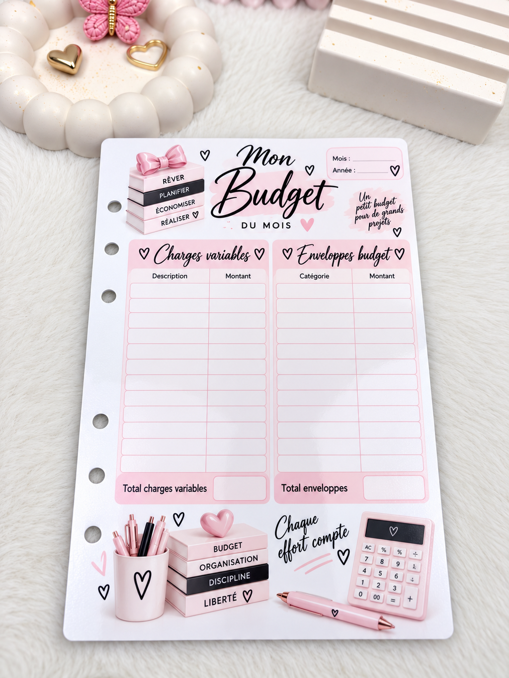 Planner a6 girly