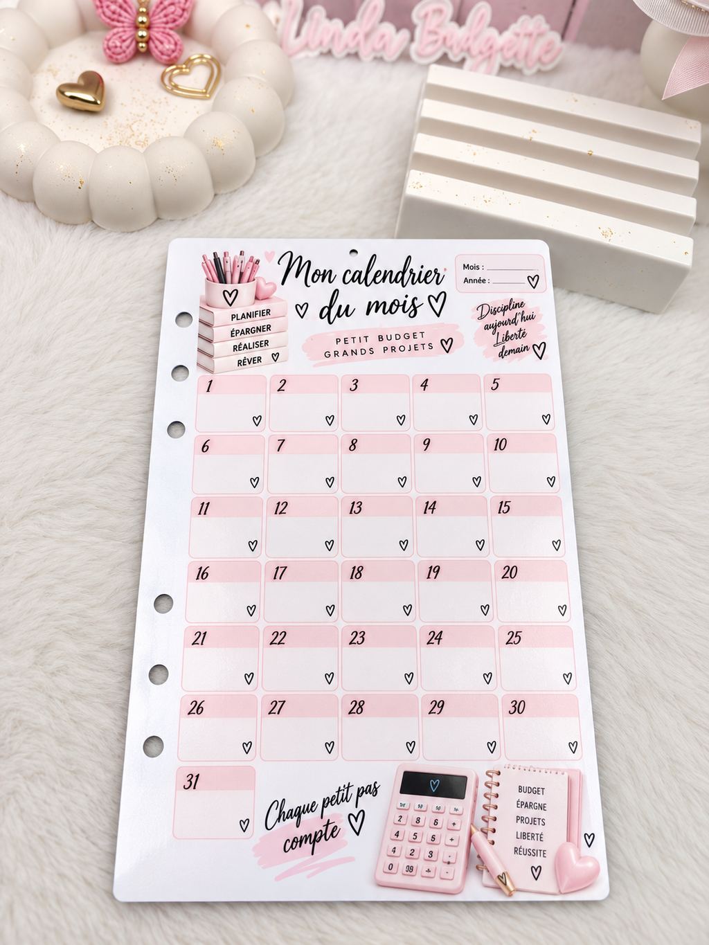 Planner a6 girly