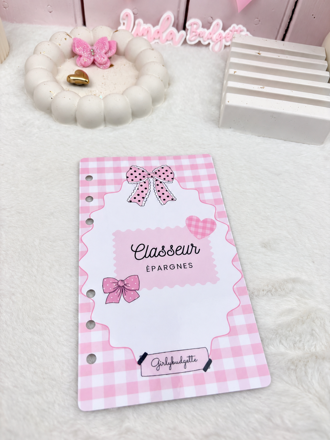 Page  de garde A6 Girly