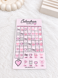 Calendrier girly A6