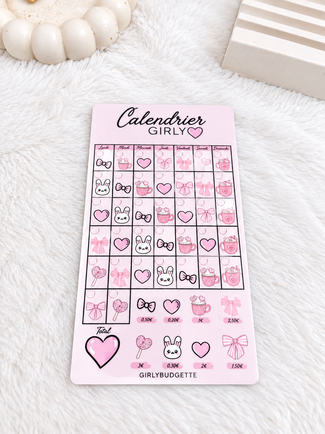Calendrier girly A6